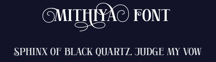 Mithiya Font by Lettersweet — Display Font — thumbnail 2