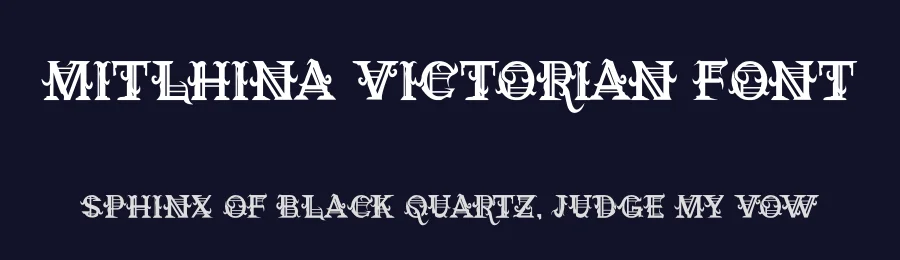 Mitlhina Victorian Font by letterfiastudio — Blackletter Font — thumbnail 2