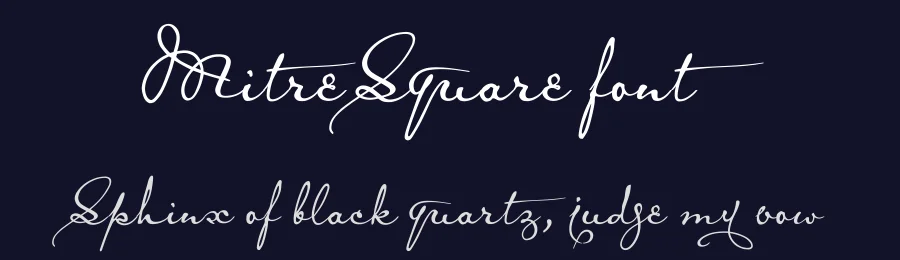 MitreSquare font by pia-frauss — Script Handwritten Font — thumbnail 2