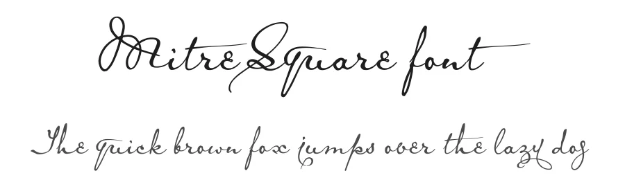 MitreSquare font by pia-frauss — Script Handwritten Font