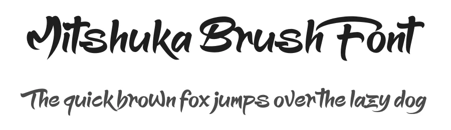 Mitshuka Brush Font by Mans Greback — Script Handwritten Font