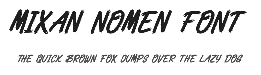 Mixan Nomen Font by ErmediaStudio — Script Handwritten Font