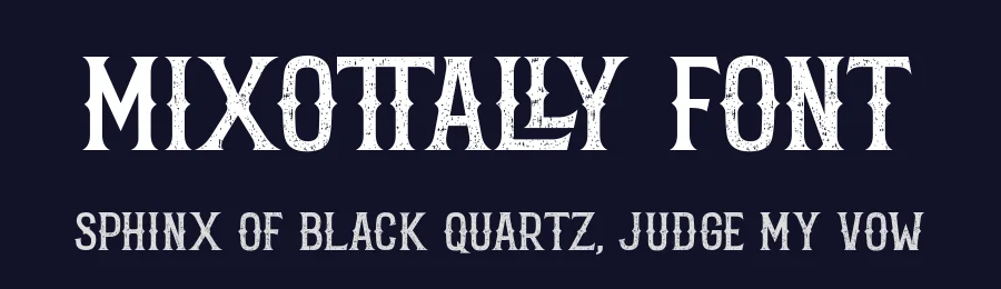 Mixottally Font by zamjump — Display Font — thumbnail 2