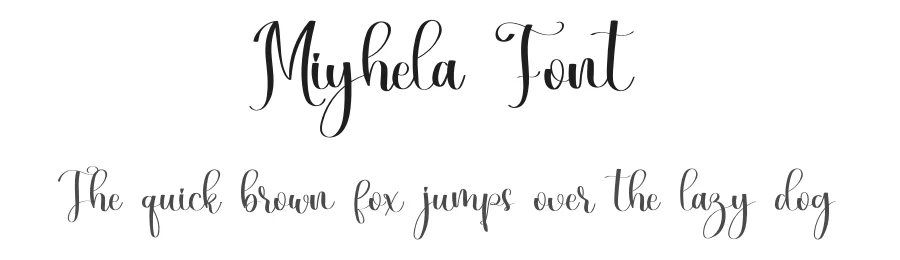 Miyhela Font by freshtypeink — Script Handwritten Font