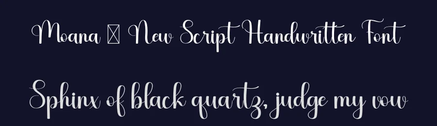 Moana – New Script Handwritten Font by freshtypeink — Script Handwritten Font — thumbnail 2