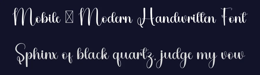 Mobile – Modern Handwritten Font by freshtypeink — Script Handwritten Font — thumbnail 2