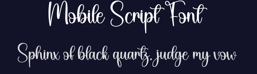 Mobile Script Font by creativeletter — Script Handwritten Font — thumbnail 2