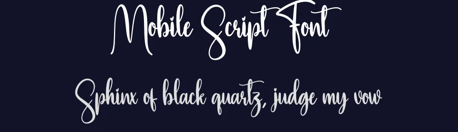 Mobile Script Font by creativeletter — Script Handwritten Font — thumbnail 2