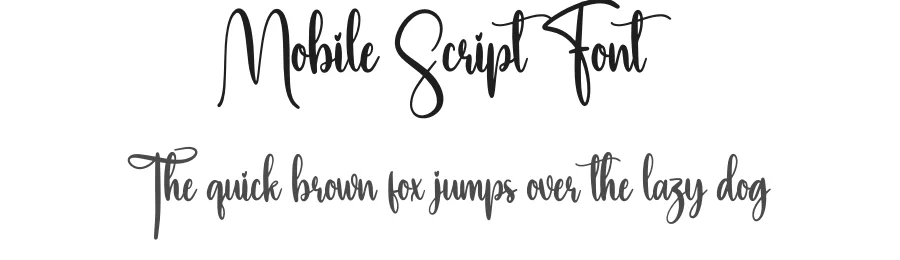 Mobile Script Font by creativeletter — Script Handwritten Font