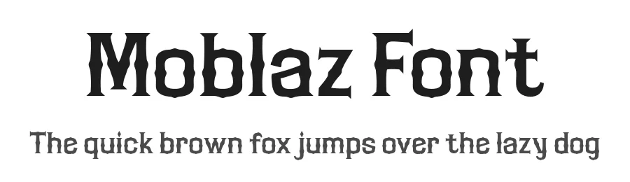 Moblaz Font by twinletter — Display Font