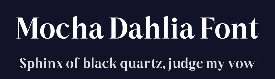 Mocha Dahlia Font by letterenastudios — Serif Font — thumbnail 2