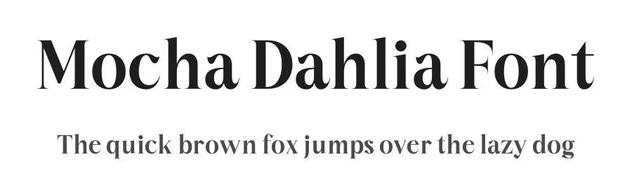 Mocha Dahlia Font by letterenastudios — Serif Font