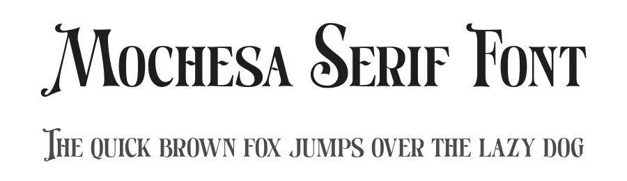 Mochesa Serif Font by Muhammad Nasir — Display Font