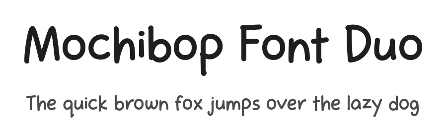 Mochibop Font Duo by StuArt Foundry — Script Handwritten Font