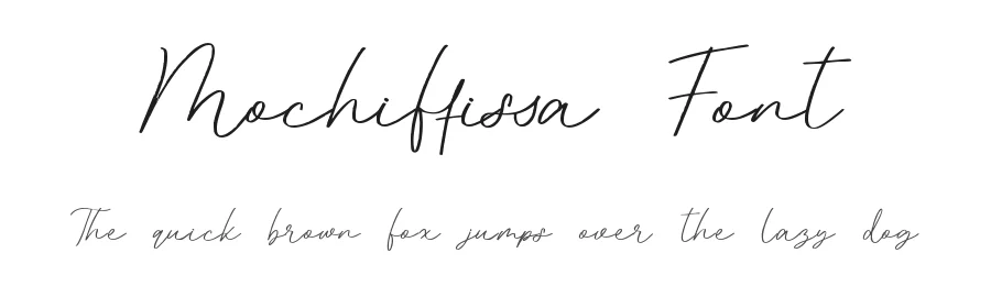 Mochiffissa Font by qwrtype — Script Handwritten Font