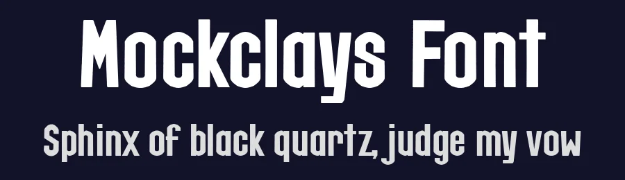 Mockclays Font by Fikryal Studio — Display Font — thumbnail 2