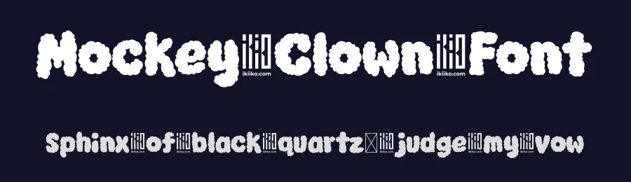 Mockey Clown Font by ikiiko type — Decorative Font — thumbnail 2