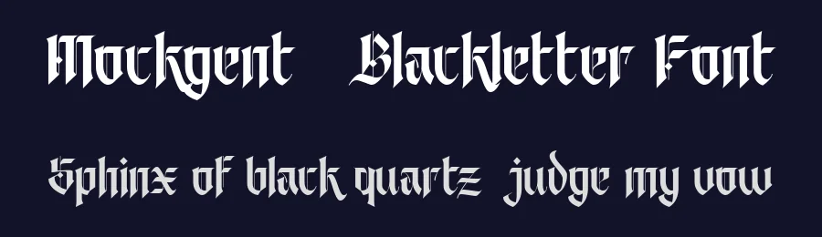 Mockgent | Blackletter Font by pentagonistudio — Display Font — thumbnail 2
