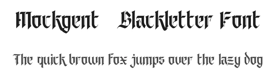 Mockgent | Blackletter Font by pentagonistudio — Display Font