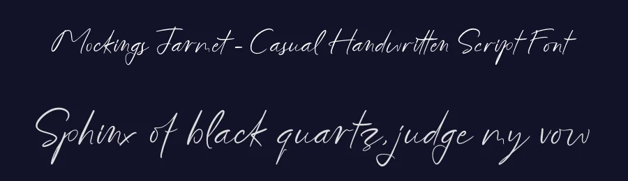 Mockings Jarmet – Casual Handwritten Script Font by letterenastudios — Script Handwritten Font — thumbnail 2