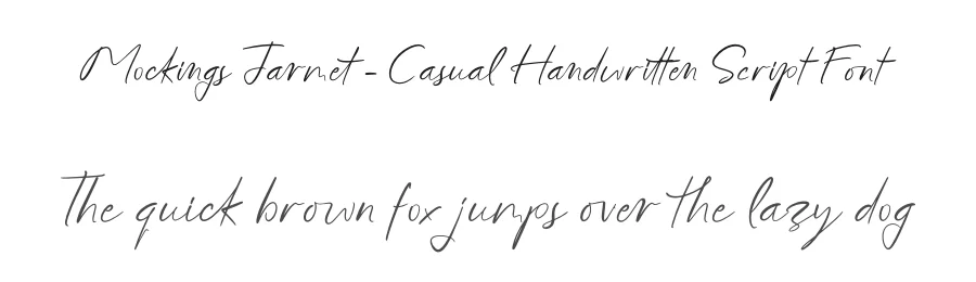 Mockings Jarmet – Casual Handwritten Script Font by letterenastudios — Script Handwritten Font