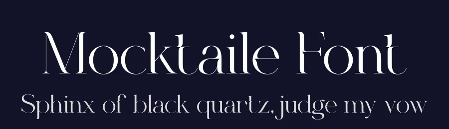 Mocktaile Font by Krismagraph — Serif Font — thumbnail 2