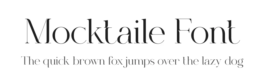 Mocktaile Font by Krismagraph — Serif Font