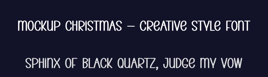 Mockup Christmas – Creative Style Font by creativeletter — Display Font — thumbnail 2