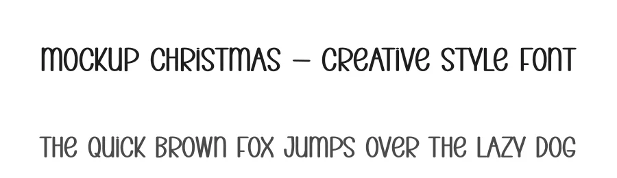 Mockup Christmas – Creative Style Font by creativeletter — Display Font
