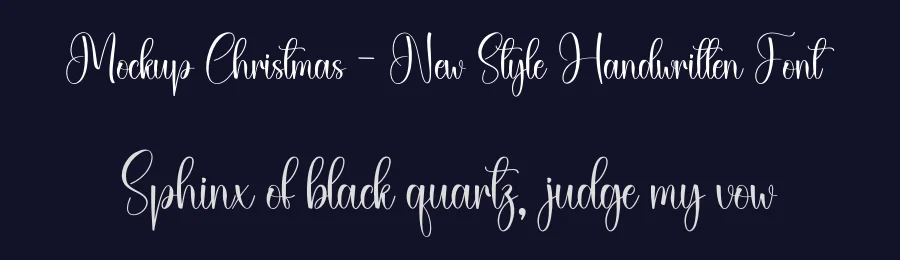 Mockup Christmas – New Style Handwritten Font by creativeletter — Script Handwritten Font — thumbnail 2