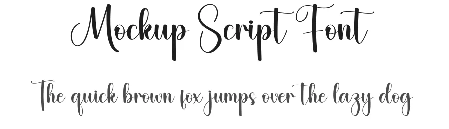 Mockup Script Font by creativeletter — Script Handwritten Font