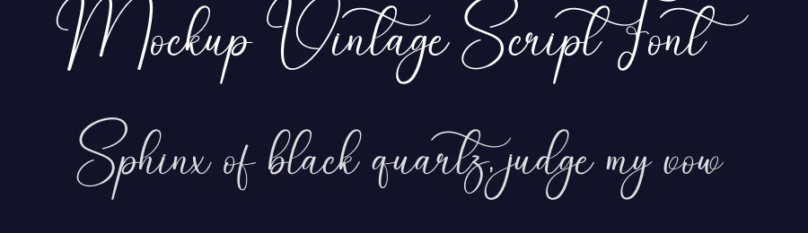 Mockup Vintage Script Font by creativeletter — Script Handwritten Font — thumbnail 2