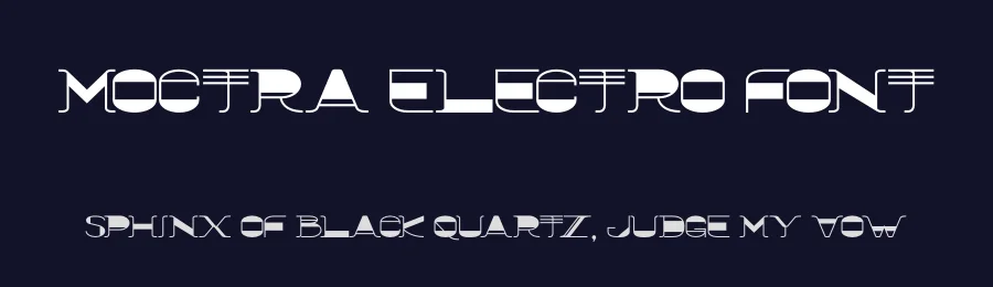 Moctra Electro Font by PutraCetol Studio — Display Font — thumbnail 2