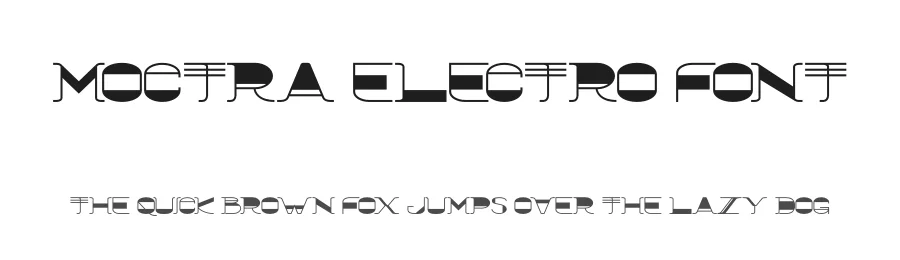 Moctra Electro Font by PutraCetol Studio — Display Font