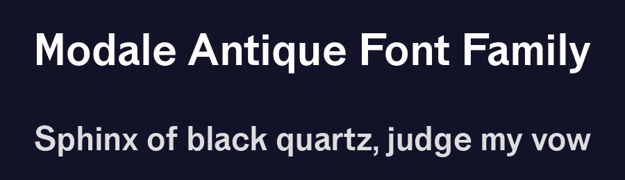 Modale Antique Font Family by Formagari — Sans Serif Font — thumbnail 2