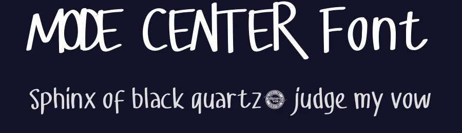 Mode Center Font by CalligraphyFonts.net — Display Font — thumbnail 2