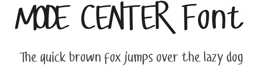 Mode Center Font by CalligraphyFonts.net — Display Font