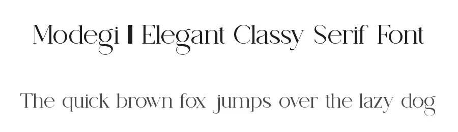 Modegi || Elegant Classy Serif Font by ErmediaStudio — Display Font