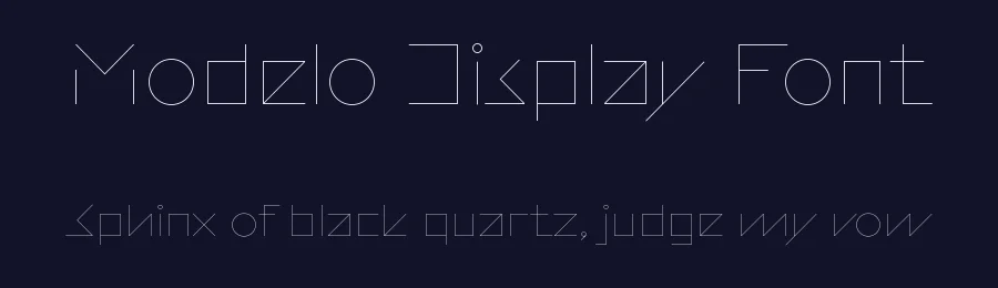 Modelo Display Font by Maxitype — Display Font — thumbnail 2