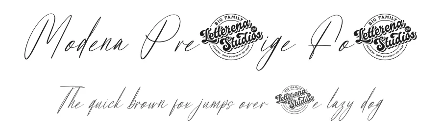 Modena Prestige Font by letterenastudios — Script Handwritten Font