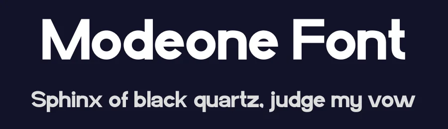 Modeone Font by Funtype — Display Font — thumbnail 2