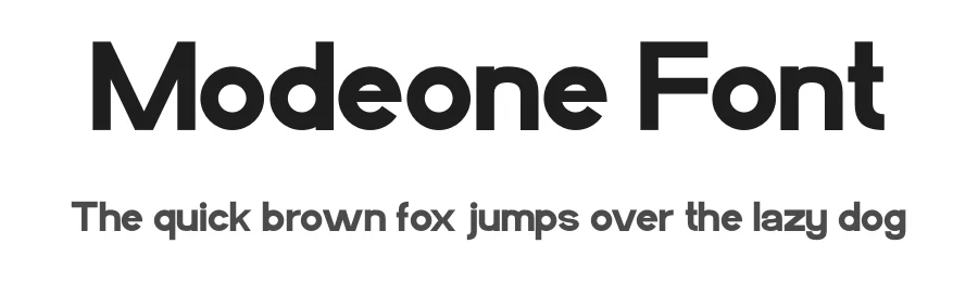 Modeone Font by Funtype — Display Font