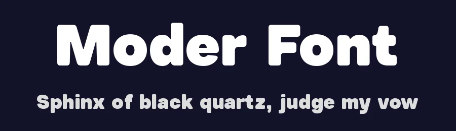 Moder Font by Taboja Std — Display Font — thumbnail 2