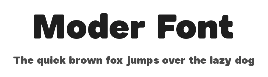 Moder Font by Taboja Std — Display Font