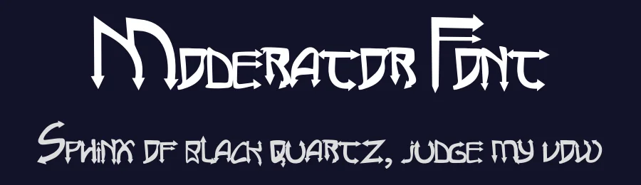 Moderator Font by [email protected] — Blackletter Font — thumbnail 2