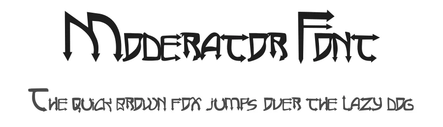 Moderator Font by [email protected] — Blackletter Font