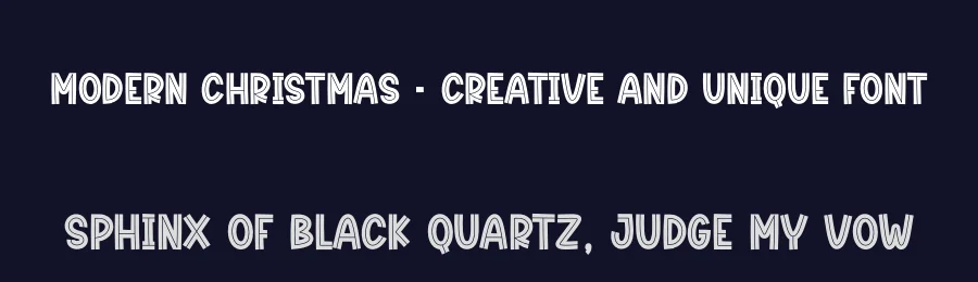 Modern Christmas – Creative And Unique Font by creativeletter — Display Font — thumbnail 2