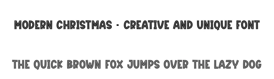 Modern Christmas – Creative And Unique Font by creativeletter — Display Font