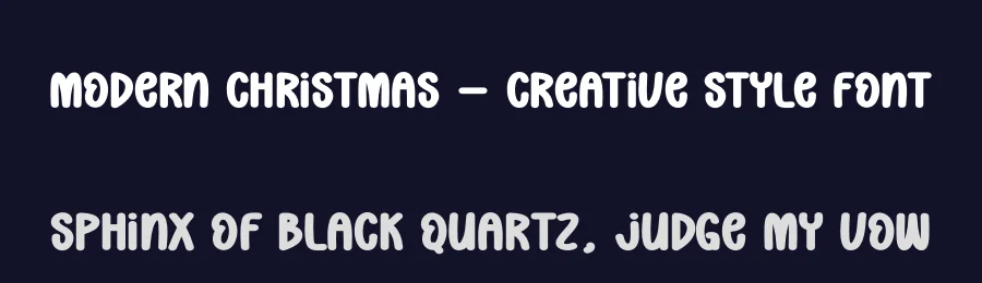 Modern Christmas – Creative Style Font by creativeletter — Display Font — thumbnail 2