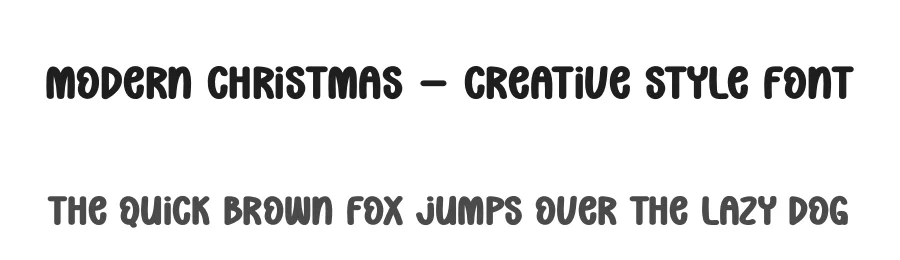 Modern Christmas – Creative Style Font by creativeletter — Display Font